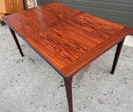 REFINISHED Danish Mid Century Modern Rosewood Draw Leaf Table 55