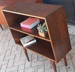 RESTORED Small Danish MCM Rosewood Bookcase Display 34