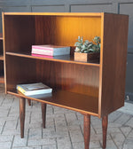 RESTORED Small Danish MCM Rosewood Bookcase Display 34