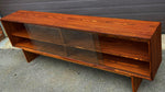 REFINISHED Danish Mid Century Modern Rosewood Display 72.75