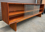REFINISHED Danish Mid Century Modern Rosewood Display 72.75