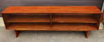REFINISHED Danish Mid Century Modern Rosewood Display 72.75