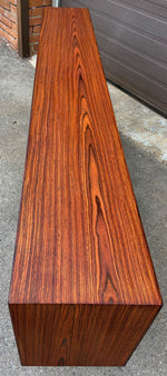 REFINISHED Danish Mid Century Modern Rosewood Display 72.75