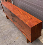 REFINISHED Danish Mid Century Modern Rosewood Display 72.75