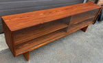 REFINISHED Danish Mid Century Modern Rosewood Display 72.75