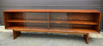 REFINISHED Danish Mid Century Modern Rosewood Display 72.75