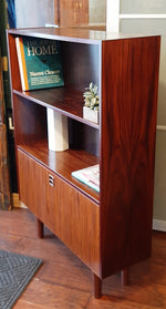 RESTORED Danish MCM Rosewood Cabinet with Bar, 34.5