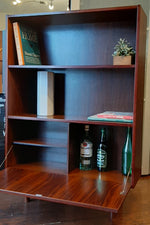 RESTORED Danish MCM Rosewood Cabinet with Bar, 34.5