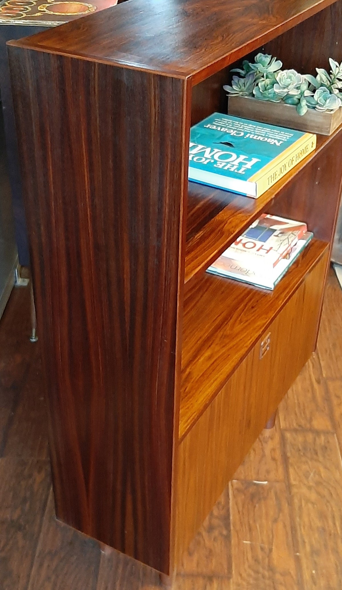 RESTORED Danish MCM Rosewood Cabinet with Bar, 34.5