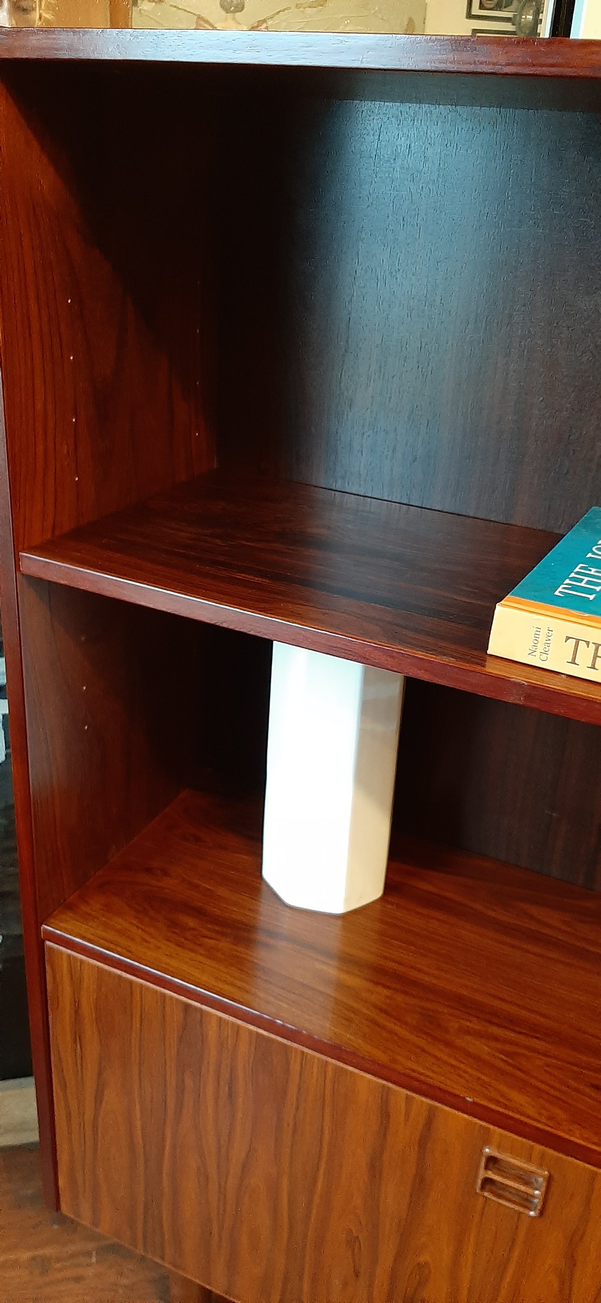 RESTORED Danish MCM Rosewood Cabinet with Bar, 34.5