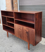 RESTORED Danish Mid Century Modern Rosewood Highboard Narrow 4