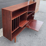 RESTORED Danish Mid Century Modern Rosewood Highboard Narrow 6