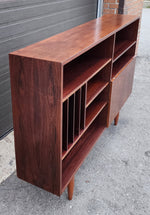 RESTORED Danish Mid Century Modern Rosewood Highboard Narrow 8