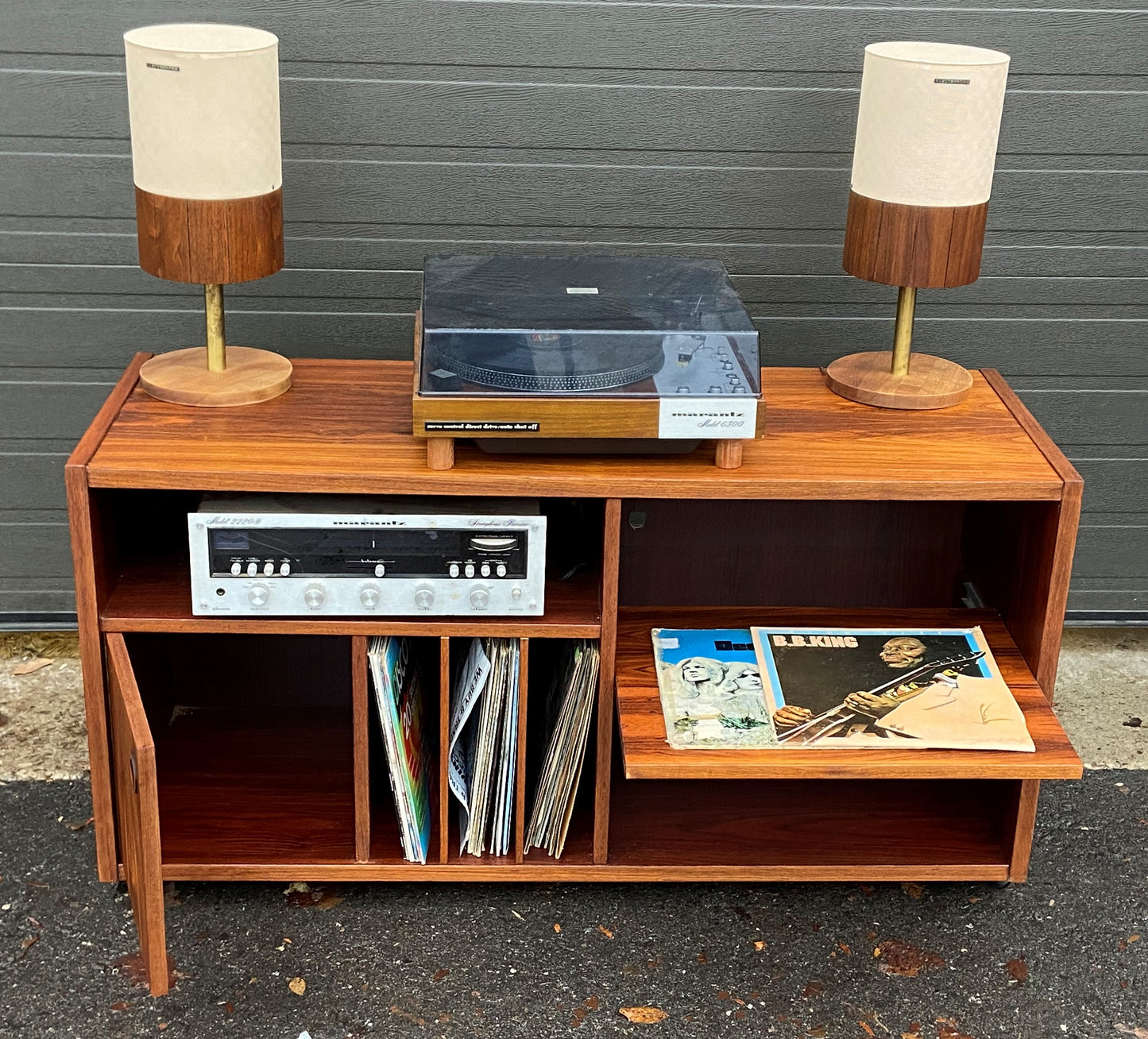 REFINISHED Danish Mid Century Modern Rosewood Media TV Console, PERFECT