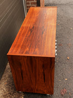 REFINISHED Danish Mid Century Modern Rosewood Media TV Console, PERFECT 7