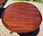 REFINISHED Danish Mid Century Modern Rosewood Table w 2 Leaves by Dyrlund, 64