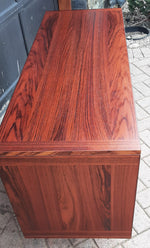 RESTORED Danish MCM rosewood credenza with finished back 47.25
