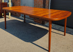 REFINISHED Danish Mid Century Modern Rosewood Table w 1 Leaf 61