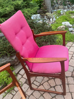 CHOOSE FABRIC! 2 REFINISHED Danish Mid Century Modern Teak Armchairs by Jacob Kjær 12