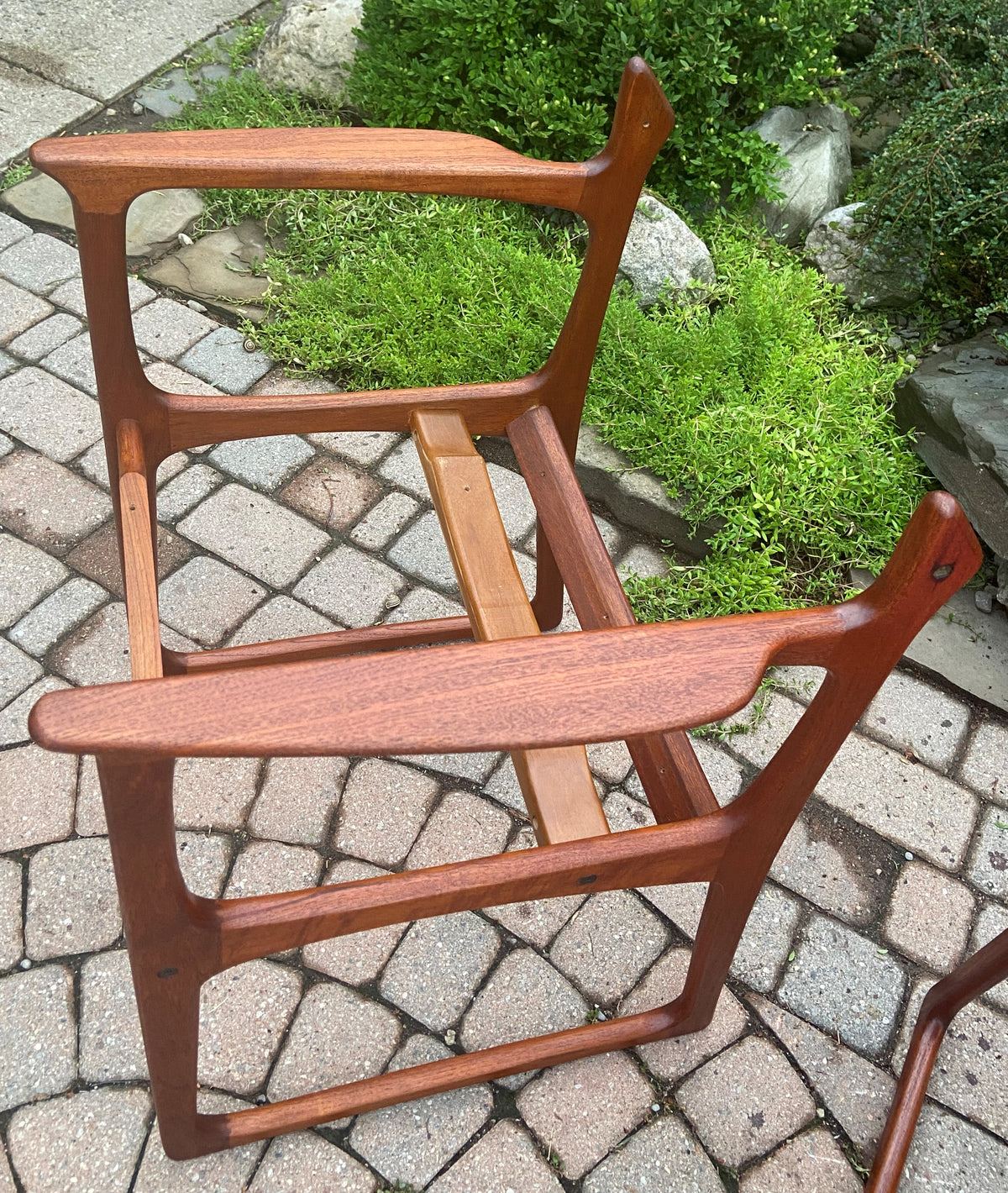 CHOOSE FABRIC! 2 REFINISHED Danish Mid Century Modern Teak Armchairs by Jacob Kjær