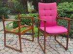 CHOOSE FABRIC! 2 REFINISHED Danish Mid Century Modern Teak Armchairs by Jacob Kjær 8