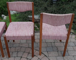 4 REFINISHED Danish MCM teak chairs by Poul M.Volther PERFECT, ready for new upholstery 9