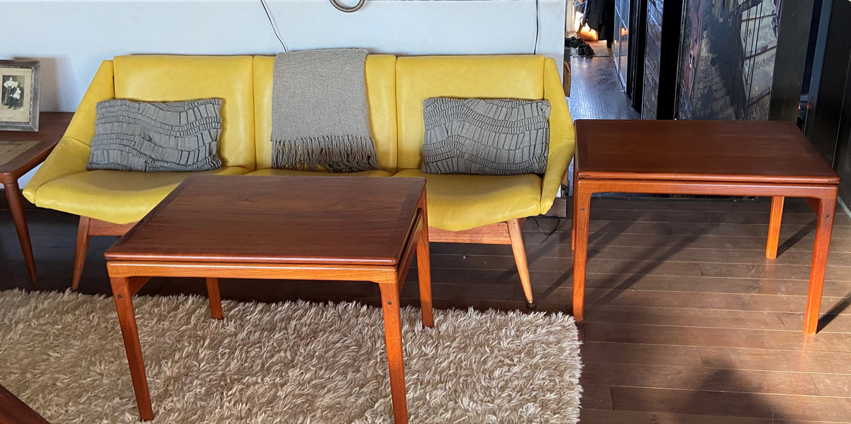 REFINISHED Danish Mid Century Modern Teak Accent Table by Trioh (2 available)