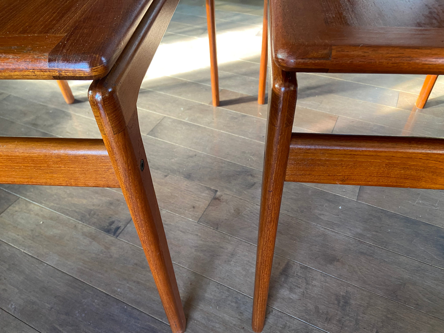 REFINISHED Danish Mid Century Modern Teak Accent Table by Trioh (2 available)