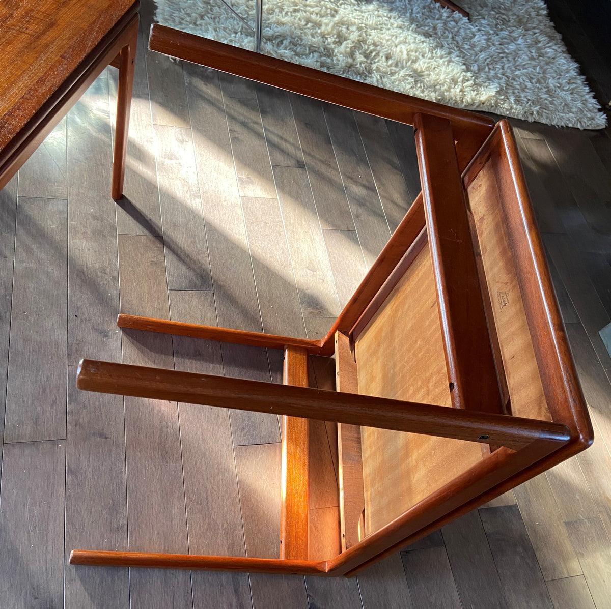 REFINISHED Danish Mid Century Modern Teak Accent Table by Trioh (2 available)