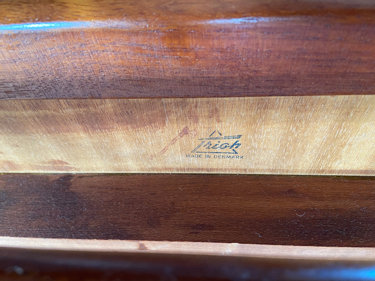 REFINISHED Danish Mid Century Modern Teak Accent Table by Trioh (2 available)