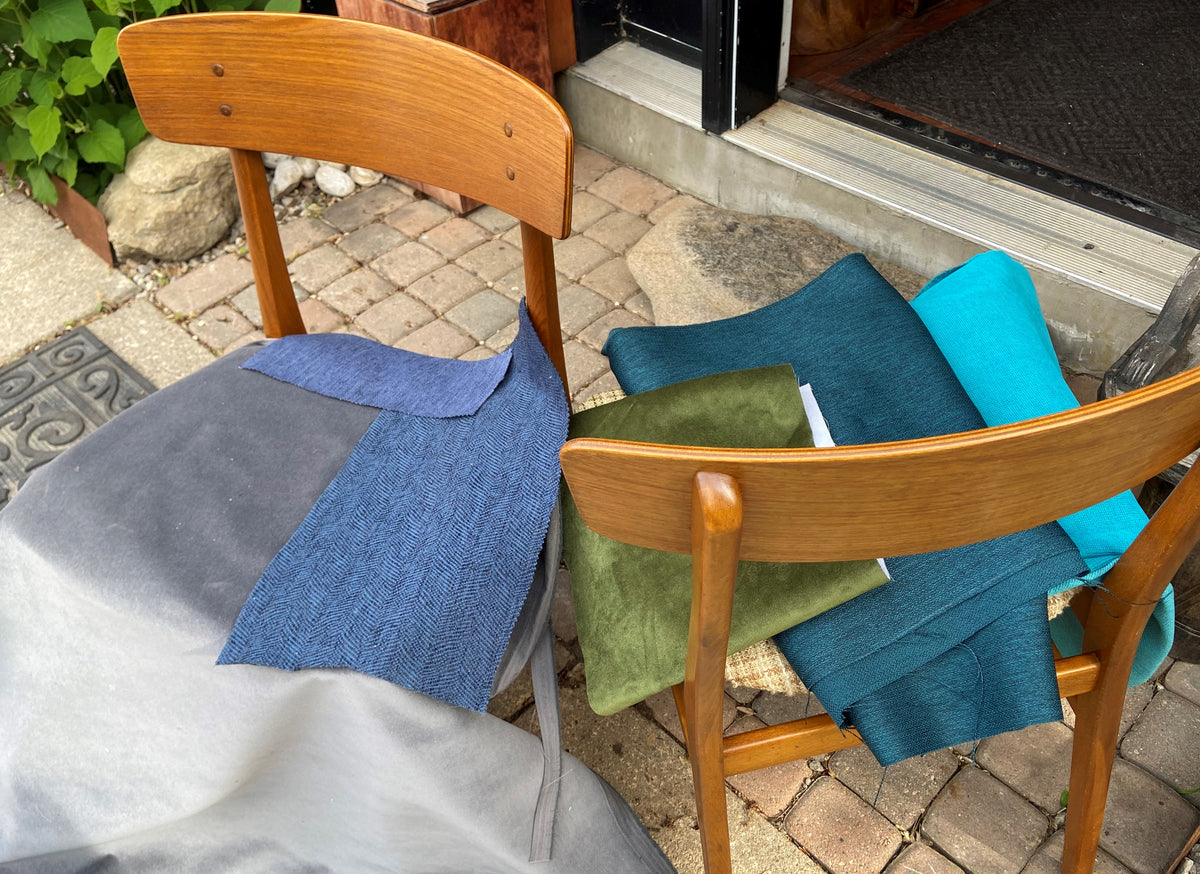 4 Danish Mid Century Modern Teak Chairs by Farstrup, will be REUPHOLSTERED