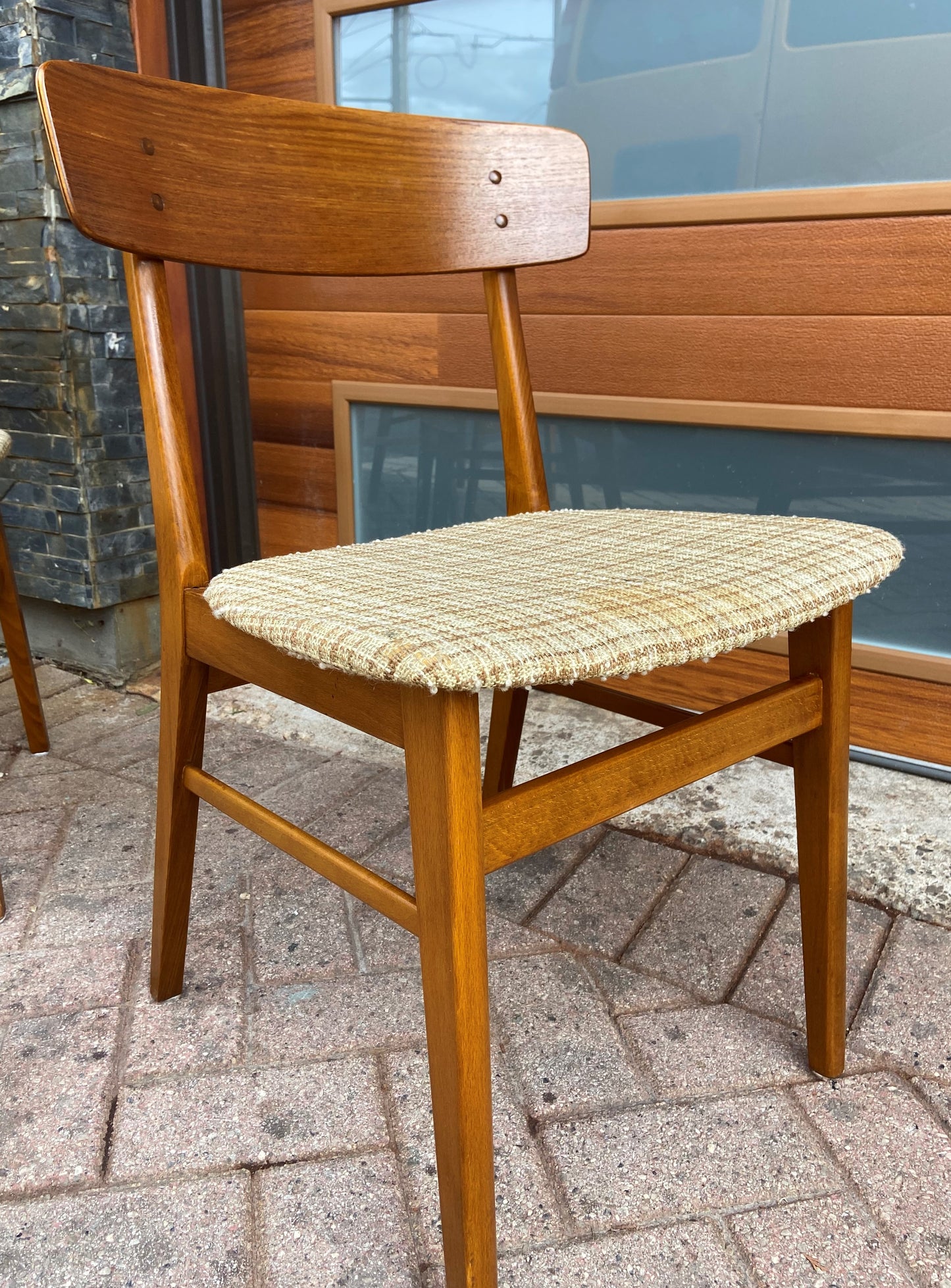 4 Danish Mid Century Modern Teak Chairs by Farstrup, will be REUPHOLSTERED
