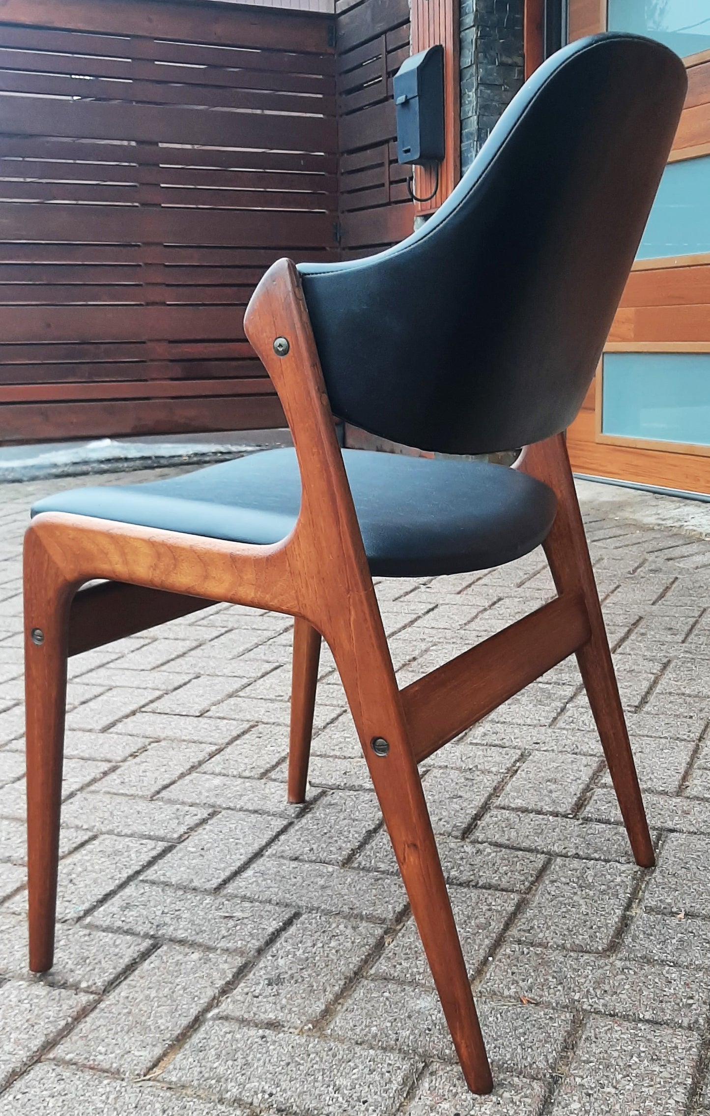 REFINISHED Danish Mid-Century Modern Teak Chair by Ejvind A. Johansson for Gern Mobelfabrik