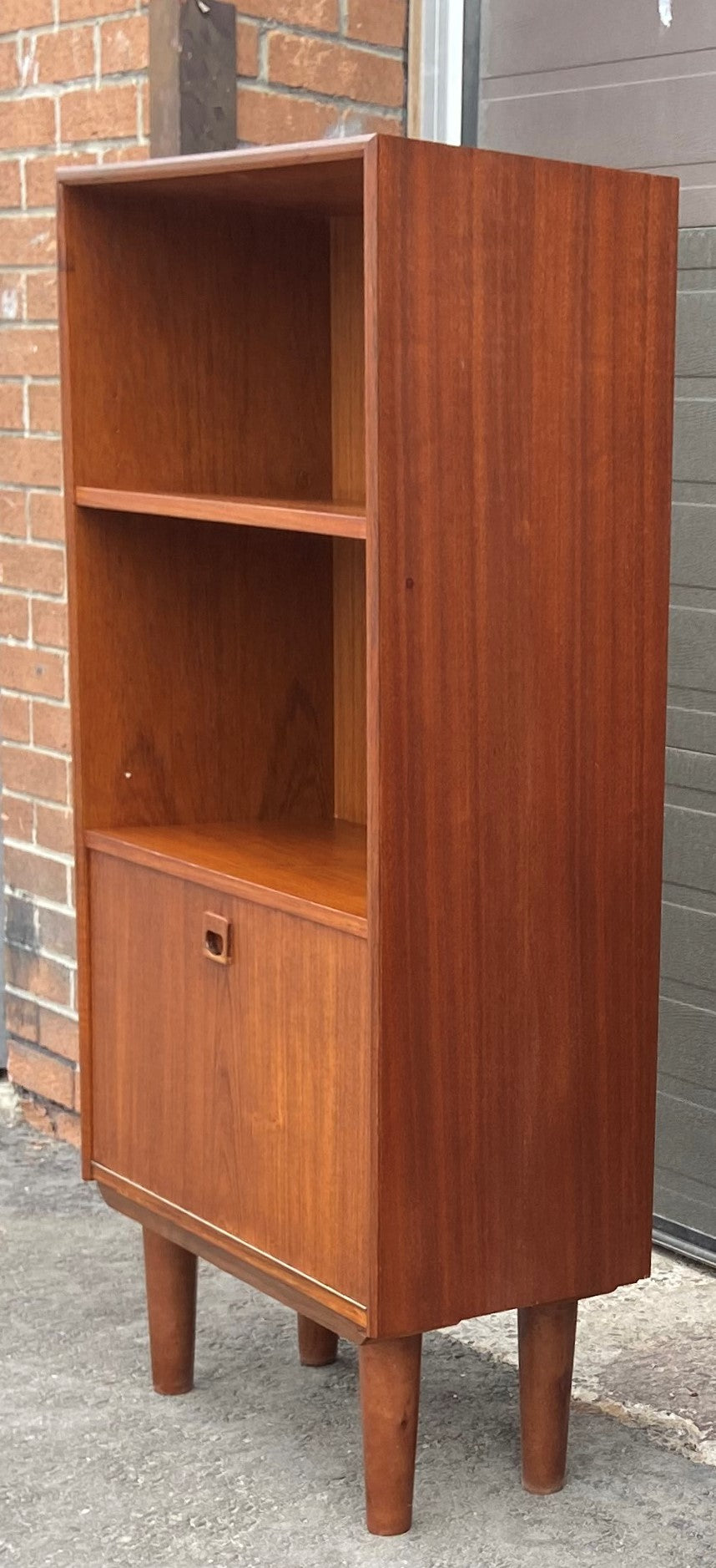 REFINISHED Danish MCM Bar Cabinet, compact