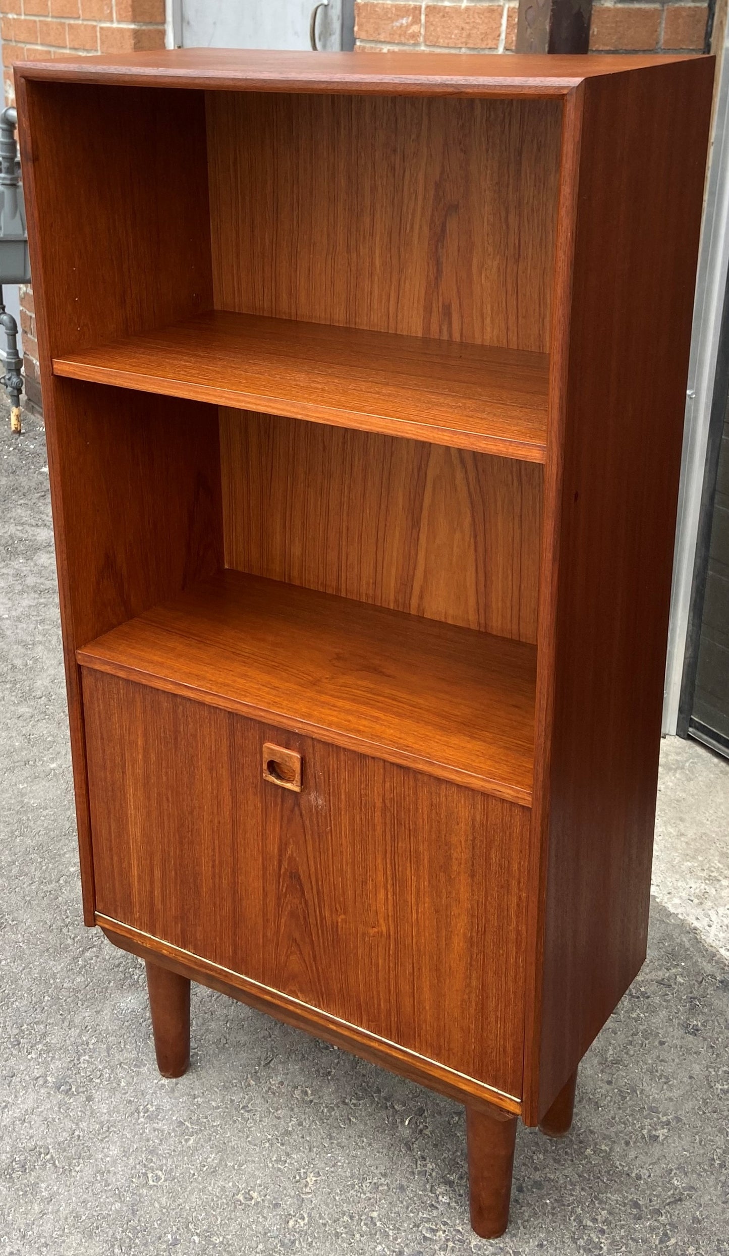 REFINISHED Danish MCM Bar Cabinet, compact