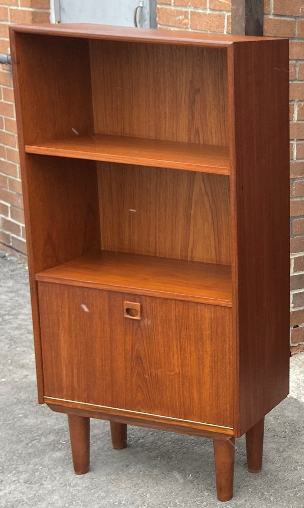 REFINISHED Danish MCM Bar Cabinet, compact