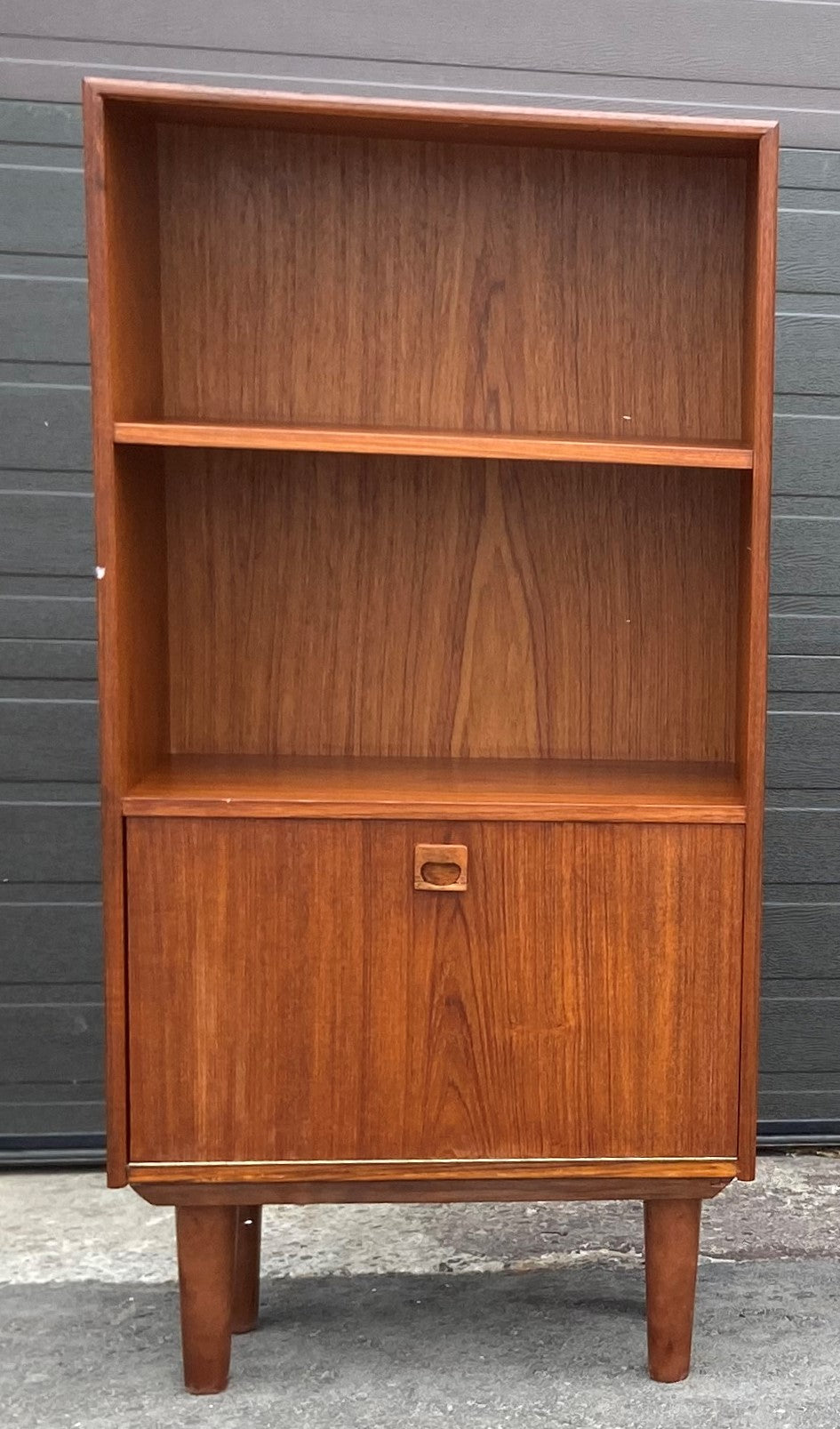 REFINISHED Danish MCM Bar Cabinet, compact