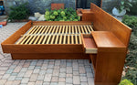REFINISHED Danish Mid Century Modern Teak Bed Queen w Nightstands by E.Jakobsen SKIVE 4