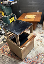 REFINISHED MCM Rolling Teak Coffee Table w Hydraulic Pop-Up Bar by Kai Kristiansen 11