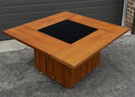 REFINISHED MCM Rolling Teak Coffee Table w Hydraulic Pop-Up Bar by Kai Kristiansen 6