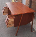 REFINISHED Danish MCM Teak Desk with Bookcase Back by G. Tibergaard 7