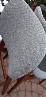 4 REFINISHED REUPHOLSTERED Danish MCM Teak Dining Chairs, A. Olsen style,  like new 11