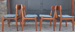 4 REFINISHED Danish MCM Teak Chairs by Erik Buch, will be REUPHOLSTERED 6