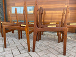 8 REFINISHED Danish Mid Century Modern Teak Chairs by E.Buch will be REUPHOLSTERED 2