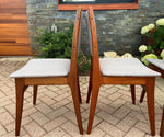 4 REFINISHED Danish Mid Century Modern Teak Chairs 4