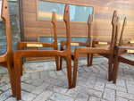 8 REFINISHED Danish Mid Century Modern Teak Chairs by E.Buch will be REUPHOLSTERED 4