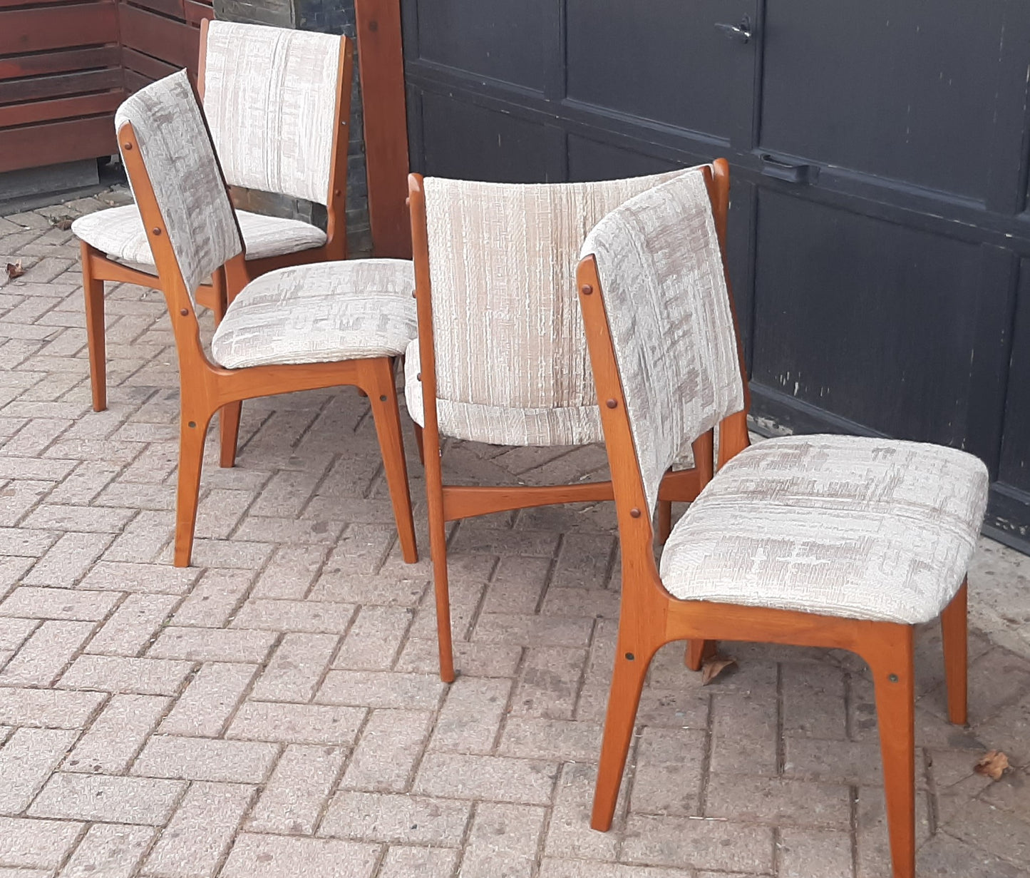 4 Danish MCM Teak Chairs by Johannes Andersen RESTORED