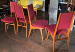 4 RESTORED Danish Mid Century Modern Teak Chairs by Niels Moller 5