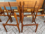 8 REFINISHED Danish Mid Century Modern Teak Chairs by E.Buch will be REUPHOLSTERED 5