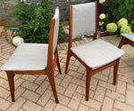 4 REFINISHED Danish Mid Century Modern Teak Chairs 6